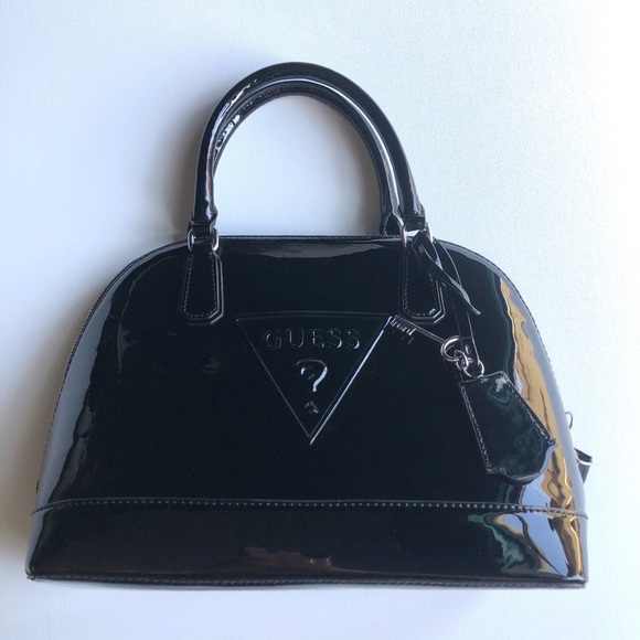 Guess Handbags - Guess black leather bag with crossbody strap